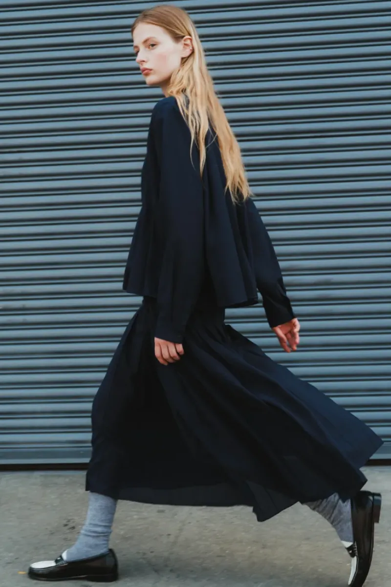 Saint Art Lakelyn Pleated Midi Skirt in^ Pants, Shorts, & Skirts