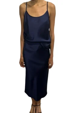 Saint Art Talia Charmeuse Maxi Skirt in^ Pants, Shorts, & Skirts