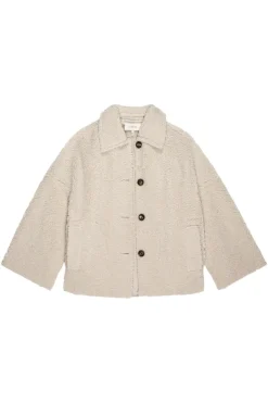 The Great Cropped Plush Car Coat in^ Blazers & Outerwear