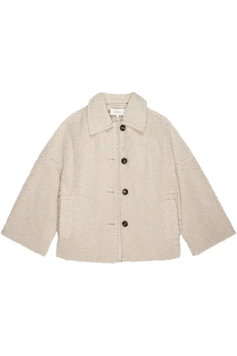 The Great Cropped Plush Car Coat in^ Blazers & Outerwear