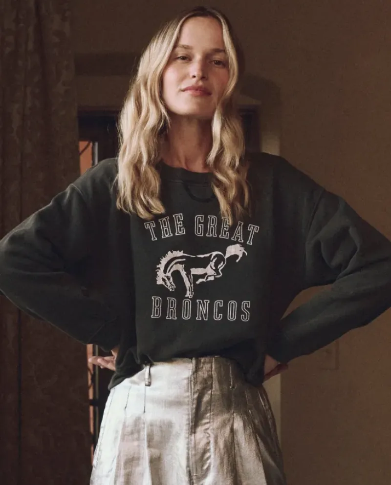 The Great League Sweatshirt in with Bucking Bronco Graphic^ Tops