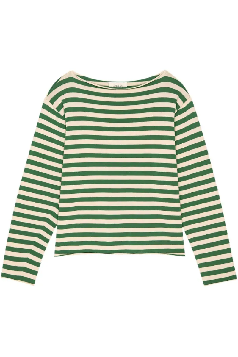 The Great Sailor Sweater in Dill Stripe^ Sweaters