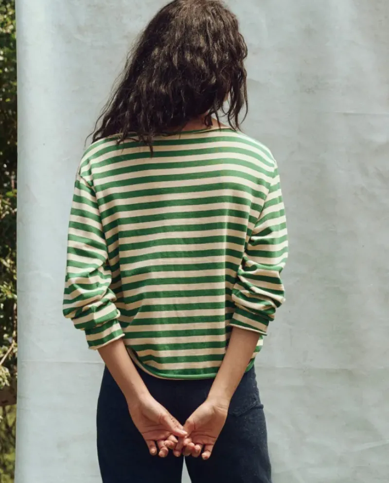 The Great Sailor Sweater in Dill Stripe^ Sweaters