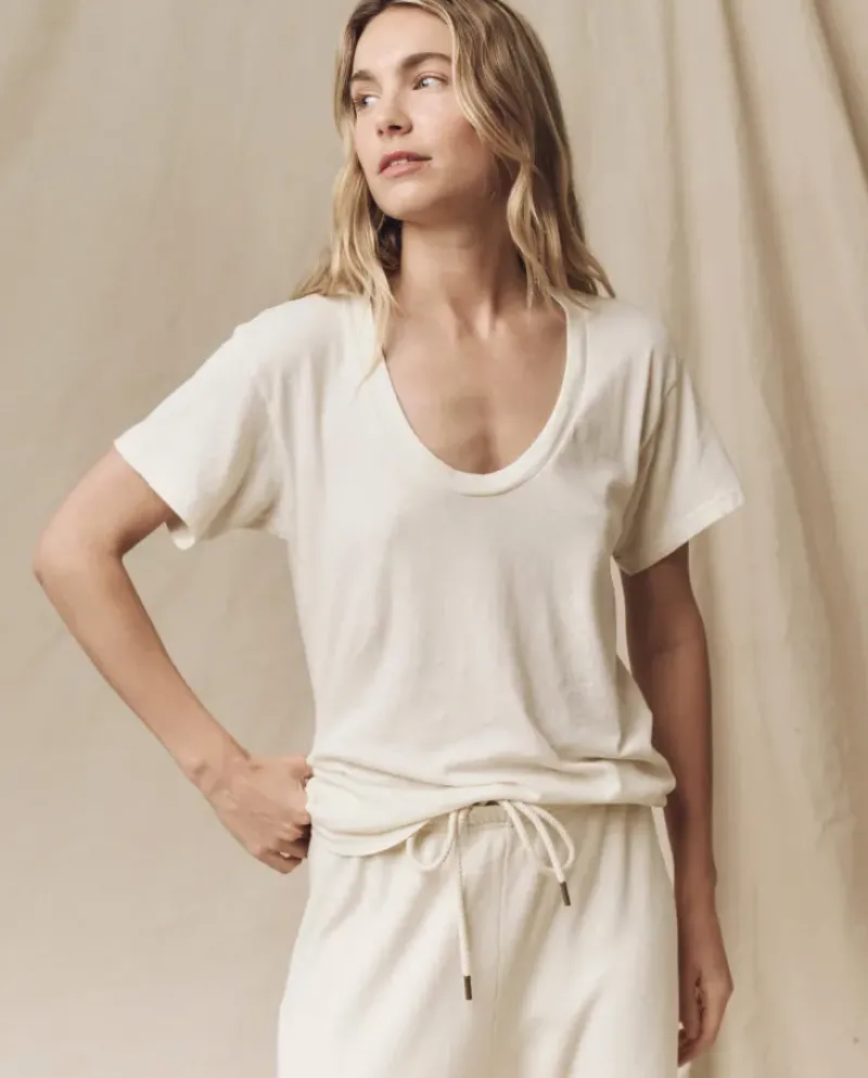 The Great Slim U neck Tee^ Tops
