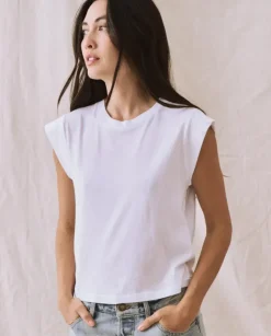 The Great The Peak Shoulder Tee^ Tops