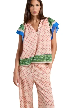Trovata Birds of Paradis Clover Blouse in^ Tops