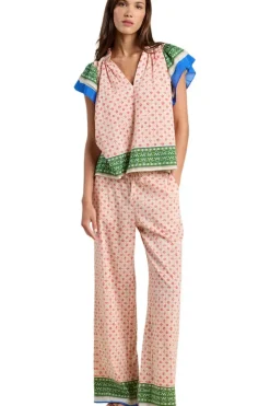 Trovata Birds of Paradis Clover Blouse in^ Tops