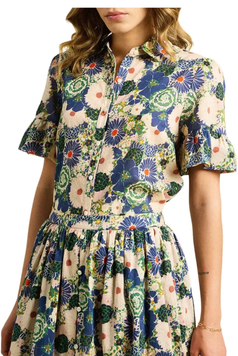 Trovata Birds of Paradis Lena Blouse in Floral^ Tops