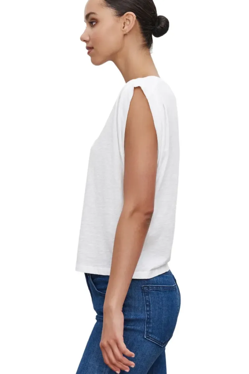 VELVET Cecile Cotton Slub Muscle Tee^ Tops