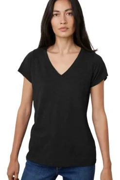VELVET Jilian Original Slub V-neck Tee^ Tops