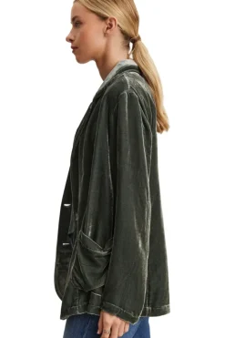 VELVET Kyla Silk Relaxed Blazer in^ Blazers & Outerwear