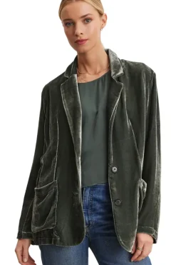 VELVET Kyla Silk Relaxed Blazer in^ Blazers & Outerwear