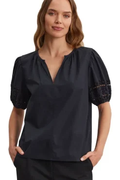 VELVET Martah Beaded Detail Top in^ Tops