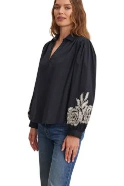 VELVET Martine Embroideried Top in^ Tops