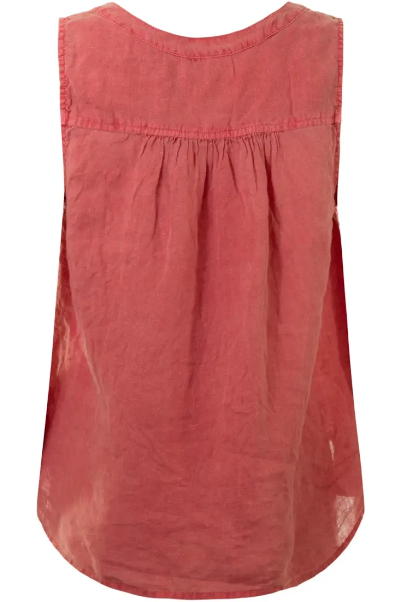 VELVET Tacy Linen Sleeveless Top^ Tops