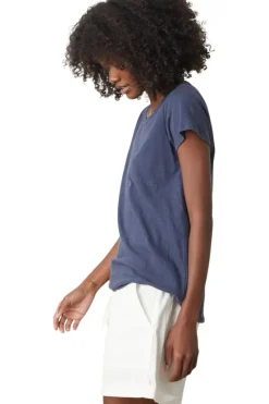 VELVET Tilly Cotton Slub Short Sleeve Crewneck T-shirt^ Tops