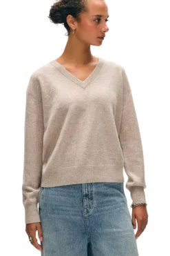 WHITE & WARREN Cashmere V-neck Sweater^ Sweaters