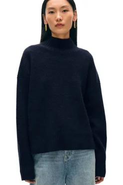 WHITE & WARREN Cashmere Waffle Standneck^ Sweaters