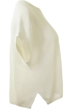WHITE & WARREN Classic Linen Ribbed T-shirt in^ Tops