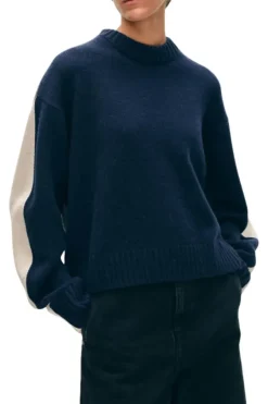 WHITE & WARREN Colorblock Sweater in^ Sweaters