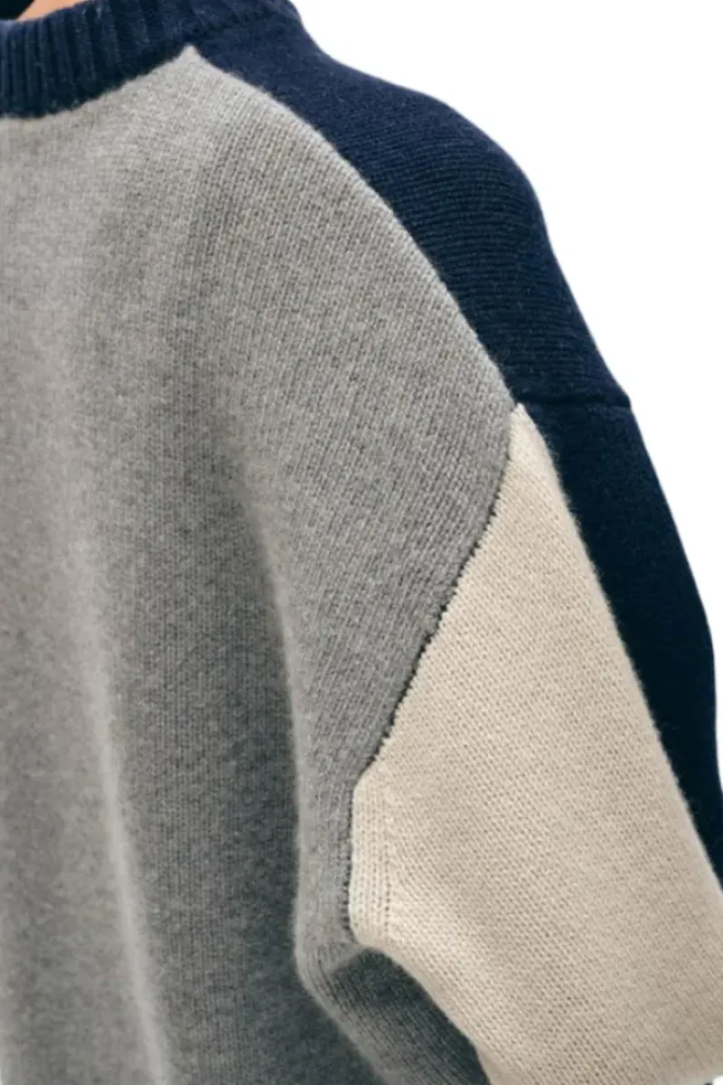 WHITE & WARREN Colorblock Sweater in^ Sweaters