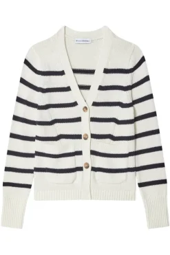 WHITE & WARREN Organic Cotton Waisted Cardigan in^ Sweaters