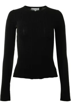 WHITE & WARREN Ribbed Wide Cuff Top in^ Tops