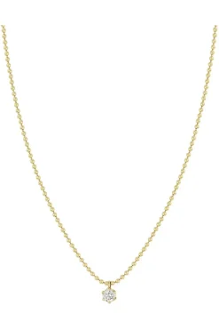 ZOE CHICCO Diamond Solitaire Bead Necklace in^ Necklaces
