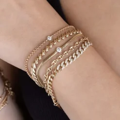 ZOE CHICCO Floating Diamond Bracelet in^ Bracelets