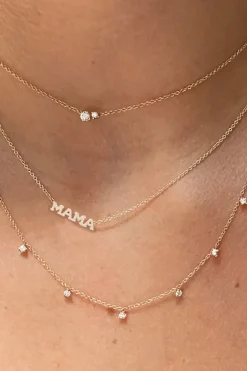 ZOE CHICCO Itty Bitty Mama Necklace in 14k^ Necklaces
