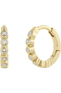ZOE CHICCO Small Hinged Huggie Earrings in^ Earrings